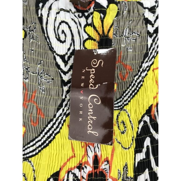 Speed Control New York Dress Womens Size Small Smocked Floral Fit Flare - Picture 6 of 10